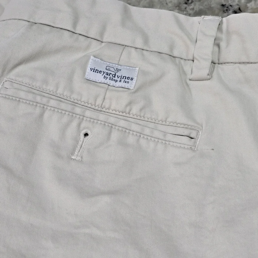 Vineyard Vines Mens Breaker Stretch Chino Shorts Khaki 36